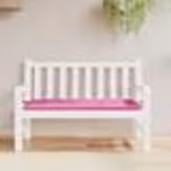 vidaXL Coussin de banc de jardin rose 120x50x7 cm tissu
