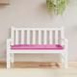 vidaXL Coussin de banc de jardin rose 120x50x7 cm tissu