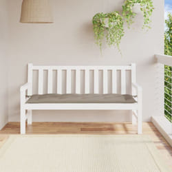 Vidaxl - Coussin de banc de jardin taupe 150x50x7 cm tissu oxford