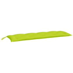 Coussin de banc de jardin vert brillant 150x50x7cm tissu oxford vidaXL