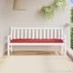 vidaXL Coussin de banc de jardin rouge 180x50x7 cm tissu oxford