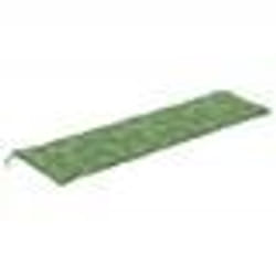 vidaXL Coussin de banc de jardin motif de feuilles 180x50x7 cm