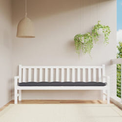 Vidaxl - Coussin de banc de jardin anthracite 200x50x7 cm tissu oxford
