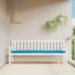 vidaXL Coussin de banc de jardin bleu clair 200x50x7 cm tissu oxford