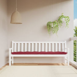 Vidaxl - Coussin de banc de jardin rouge bordeaux 200x50x7 cm