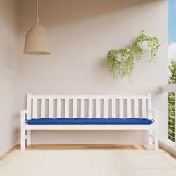 vidaXL Coussin de banc de jardin bleu royal 200x50x7 cm tissu oxford