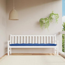 vidaXL Coussin de banc de jardin bleu royal 200x50x7 cm tissu oxford