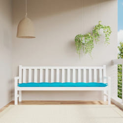 Vidaxl - Coussin de banc de jardin turquoise 200x50x7 cm tissu