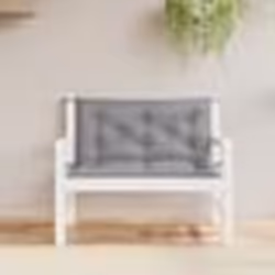 vidaXL Coussins de banc jardin lot de 2 gris 100x50x7 cm tissu Oxford
