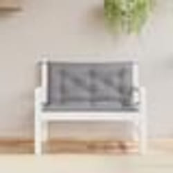 vidaXL Coussins de banc jardin lot de 2 gris 100x50x7 cm tissu Oxford