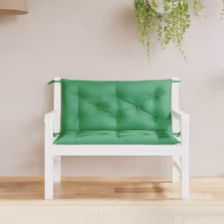 vidaXL Coussins de banc jardin lot de 2 vert 100x50x7 cm tissu Oxford