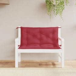 vidaXL Coussins de Banc Bordeaux