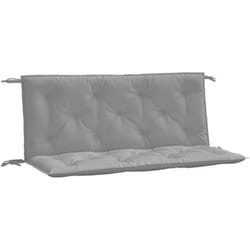 Coussins de banc jardin lot de 2 gris 120x50x7 cm tissu Oxford Vidaxl