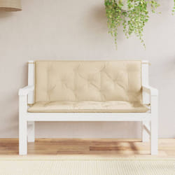 Vidaxl - Coussins de banc jardin lot de 2 beige 120x50x7 cm tissu Oxford