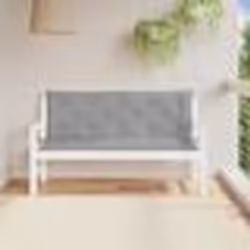 vidaXL Coussins de banc jardin lot de 2 gris 150x50x7 cm tissu Oxford