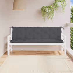 vidaXL Coussins de banc de jardin lot de 2 anthracite tissu Oxford