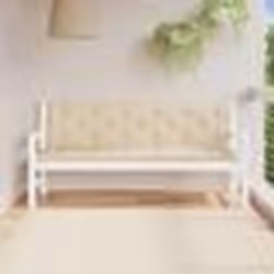 vidaXL Coussins de banc jardin lot de 2 beige 180x50x7 cm tissu Oxford