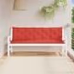 vidaXL Coussins de banc jardin lot de 2 rouge 180x50x7 cm tissu Oxford