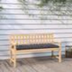 vidaXL Coussins de banc de jardin lot de 2 motif à carreaux noir