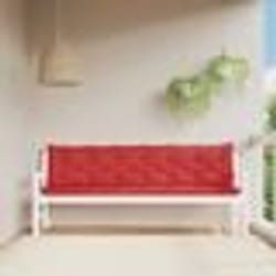vidaXL Coussins de banc jardin lot de 2 rouge 200x50x7 cm tissu Oxford