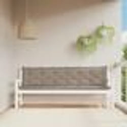 vidaXL Coussins de banc jardin lot de 2 taupe 200x50x7 cm tissu Oxford