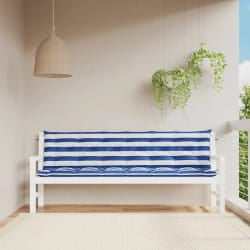 vidaXL Coussins de Banc Rayures