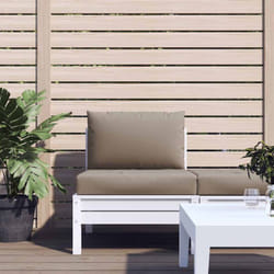 Coussins de palette lot de 2 taupe tissu oxford Vidaxl