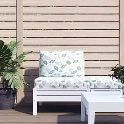 Vidaxl - Coussins de palette lot de 2 motif de feuilles tissu Oxford