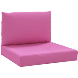Coussins de palette lot de 2 rose tissu Oxford Vidaxl