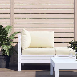 vidaXL Coussins de palette lot de 3 blanc crème tissu oxford