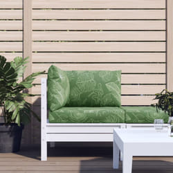 Vidaxl - Coussins de palette lot de 3 motif de feuilles tissu Oxford