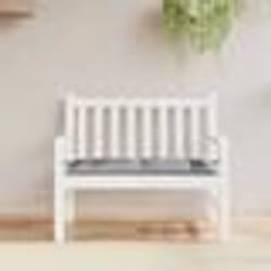 vidaXL Coussin de banc de jardin gris 110x50x7 cm tissu oxford