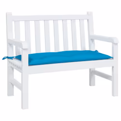 Coussin De Banc De Jardin Bleu Clair 110x50x7 Cm Tissu Oxford Vidaxl - Vue supplémentaire 2