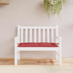 vidaXL Coussin de banc de jardin rouge bordeaux 110x50x7 cm