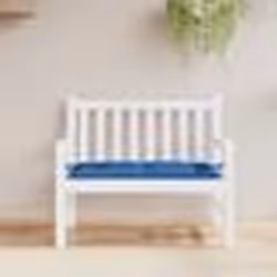 vidaXL Coussin de banc de jardin bleu 110x50x7 cm tissu oxford