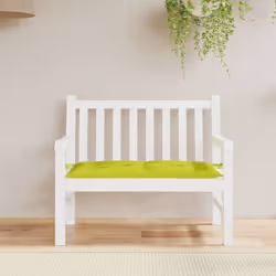 vidaXL Coussin de banc de jardin vert brillant 110x50x7cm tissu oxford