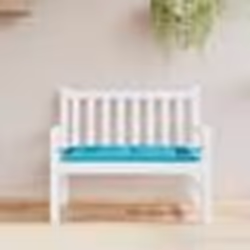 vidaXL Coussin de banc de jardin turquoise 110x50x7 cm tissu