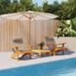 vidaXL Coussins de chaise adirondack lot de 2 taupe tissu oxford 361838