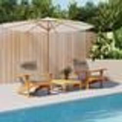 vidaXL Coussins de chaise adirondack lot de 2 taupe tissu oxford 361838
