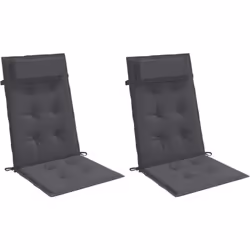 Donnez à votre espace de vie extérieur un nouveau look avec ces confortables coussins de chaise à dossier haut en un instant  ...