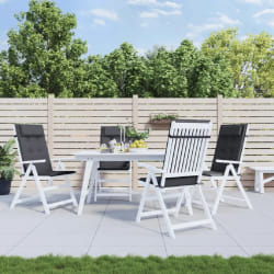 vidaXL Coussins à dossier haut (lot de 4) Anthracite