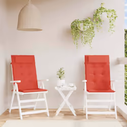 Donnez à votre espace de vie extérieur un nouveau look avec ces confortables coussins de chaise à dossier haut en un instant  ...
