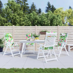 vidaXL Coussins dossier haut lot de 4 - Multicolore