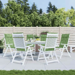 vidaXL Coussins à dossier haut lot de 6 - Feuilles