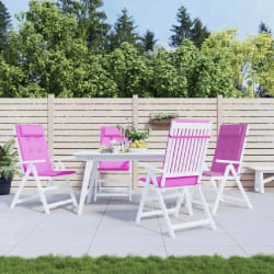 vidaXL Coussins de chaise - Rose