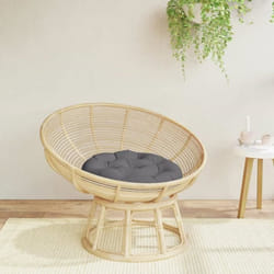 vidaXL Coussin rond anthracite Ø 60 x11 cm tissu oxford 361940