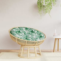 vidaXL Coussin rond à motif de feuilles Ø 100 x11 cm tissu oxford 361974