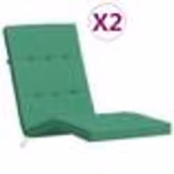 vidaXL Coussins de chaise longue lot de 2 vert tissu oxford 361989