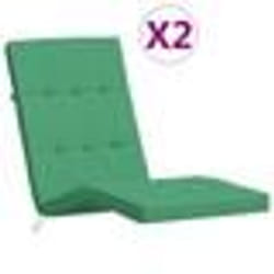 vidaXL Coussins de chaise longue lot de 2 vert tissu oxford 361989