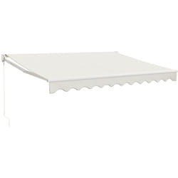 Vidaxl - Auvent rétractable crème 3x2,5 m tissu et aluminium
